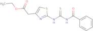 ethyl 2-(4-(((phenylcarbonylamino)thioxomethyl)amino)-3,5-thiazolyl)acetate