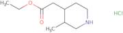 Ethyl 2-(3-methylpiperidin-4-yl)acetate hydrochloride