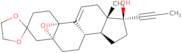 (5a,10a,17b)-5,10-Epoxy-17-hydroxy-17-(1-propyn-1-yl)-estr-9(11)-en-3-one cyclic 1,2-ethanediyl ...