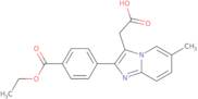 2-[4-(Ethoxycarbonyl)phenyl]-6-methyl-imidazo[1,2-a]pyridine-3-acetic acid