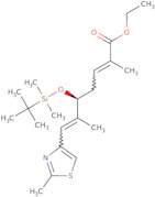 Ethyl (2Z,5S,6E)-5-{[tert-butyl(dimethyl)silyl]oxy}-2,6-dimethyl-7-(2-methyl-1,3-thiazol-4-yl)hept…