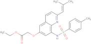 Ethyl 2-[2-(2-methyl-1-propenyl)-6-quinolyloxy-8-p-toluenesulfonamido)acetate