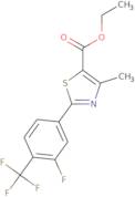 Ethyl 2-[3-fluoro-(trifluoromethyl)phenyl]-4-methyl-thiazole-5-carboxylate