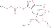 Ethyl 2-acetamido-2-ethoxycarbonyl-3-[3-(ethoxycarbonylmethoxy)-5-methylisoxazol-4-yl]propanoate