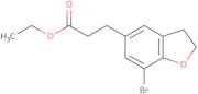 Ethyl 3-(7-bromo-2,3-dihydro-1-benzofuran-5-yl)propanoate