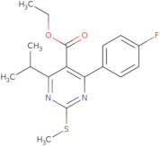 Ethyl 4-(4-fluorophenyl)-6-isopropyl-2-methylthiopyrimidine-5-carboxylate