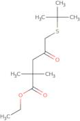 Ethyl 5-tert-butylthio-2,2-dimethyl-4-oxopentanoate