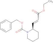 Ethyl N-benzyloxycarbonyl-3-[(2R)-piperidinyl)]-2(E)-propenoate