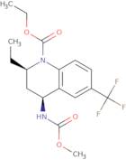 (2R,4S)-2-Ethyl-4-methoxycarbonylamino-6-trifluoromethyl-3,4-dihydro-2H-quinoline-1-carboxylic acid ethyl ester