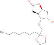 (3aR,4R,5R,6aS)-4-[3-(Ethyleneketal)decanyl]hexahydro-5-hydroxy-2H-cyclopenta[b]furan-2-one