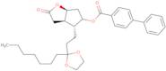 (3aR,4R,5R,6aS)-4-[3-(Ethyleneketal)decanyl]hexahydro-5-hydroxy-2H-cyclopenta[b]furan-2-one 5-(4...