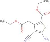 Ethyl 5-amino-4-cyano-3--(2-ethoxy-2-oxoethyl)thiophene-2-carboxylate