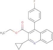 Ethyl 2-cyclopropyl-4-(4-fluorophenyl)-quinolyl-3-carboxylate