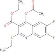 Ethyl 4-acetoxy-6,7-difluoro-2-(ethylthio)Quinoline-3-carboxylate