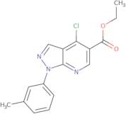 Ethyl 4-Chloro-1-M-Tolyl-1H-Pyrazolo[3,4-B]Pyridine-5-Carboxylate