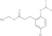 ethyl 3-[5-bromo-2-(difluoromethoxy)phenyl]propanoate