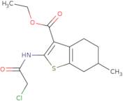 ethyl 2-[(2-chloroacetyl)amino]-6-methyl-4,5,6,7-tetrahydro-1-benzothiophene-3-carboxylate