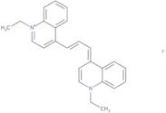1-ethyl-4-{(e)-3-[1-ethyl-4(1h)-quinolinylidene]-1-propenyl}quinolinium iodide
