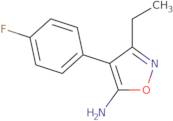 3-Ethyl-4-(4-fluorophenyl)-1,2-oxazol-5-amine