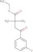 Ethyl 4-(3-fluorophenyl)-2,2-dimethyl-4-oxobutanoate