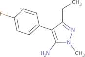 3-Ethyl-4-(4-fluorophenyl)-1-methyl-1H-pyrazol-5-amine