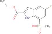 Ethyl 5-Fluoro-7-(Methylsulphonyl)-1H-Indole-2-Carboxylate