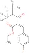 Ethyl 3-(4-Fluorophenyl)-2-(2-methylpropionyl)propenoate-d6