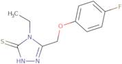 4-Ethyl-5-[(4-fluorophenoxy)methyl]-4H-1,2,4-triazole-3-thiol