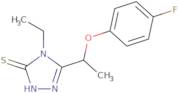 4-Ethyl-5-[1-(4-fluorophenoxy)ethyl]-4H-1,2,4-triazole-3-thiol