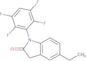 5-Ethyl-1,3-dihydro-1-(2,3,5,6-tetrafluorophenyl)-2H-indol-2-one