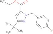 Ethyl 3-(Tert-Butyl)-1-(4-Fluorobenzyl)-1H-Pyrazole-5-Carboxylate