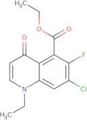 Ethyl 7-chloro-1-ethyl-6-fluoro-4-oxo-1,4-dihydro-5-quinolinecarboxylate