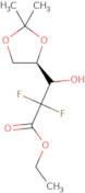 Ethyl 3-(2,2-dimethyl-1,3-dioxolan-4-yl)-2,2-difluoro-3-hydroxypropionate