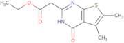 Ethyl 2-{5,6-dimethyl-4-oxo-3H,4H-thieno[2,3-d]pyrimidin-2-yl}acetate