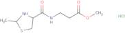 Methyl 3-[(2-methyl-1,3-thiazolidin-4-yl)formamido]propanoate hydrochloride