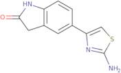 5-(2-Amino-1,3-thiazol-4-yl)-2,3-dihydro-1H-indol-2-one