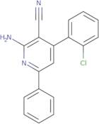 2-Amino-4-(2-chlorophenyl)-6-phenylpyridine-3-carbonitrile