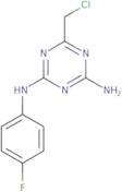 6-(Chloromethyl)-2-N-(4-fluorophenyl)-1,3,5-triazine-2,4-diamine