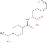(2S)-3-Phenyl-2-{[(1R,4R)-4-(propan-2-yl)cyclohexyl]formamido}propanoic acid