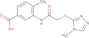 4-Methyl-3-{2-[(4-methyl-4H-1,2,4-triazol-3-yl)sulfanyl]acetamido}benzoic acid