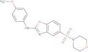 N-(4-Methoxyphenyl)-5-(morpholine-4-sulfonyl)-1,3-benzoxazol-2-amine