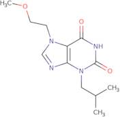 7-(2-Methoxyethyl)-3-(2-methylpropyl)-2,3,6,7-tetrahydro-1H-purine-2,6-dione