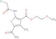 5-Carbamoyl-2-(2-chloro-acetylamino)-4-methyl-thiophene-3-carboxylic acid 2-methoxy-ethyl ester