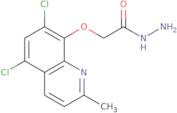 2-[(5,7-Dichloro-2-methylquinolin-8-yl)oxy]acetohydrazide