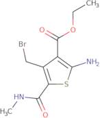 Ethyl 2-amino-4-(bromomethyl)-5-(methylcarbamoyl)thiophene-3-carboxylate