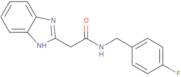 2-(1H-1,3-Benzodiazol-2-yl)-N-[(4-fluorophenyl)methyl]acetamide