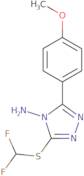 3-[(Difluoromethyl)sulfanyl]-5-(4-methoxyphenyl)-4H-1,2,4-triazol-4-amine