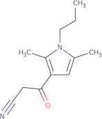 3-(2,5-Dimethyl-1-propyl-1H-pyrrol-3-yl)-3-oxopropanenitrile