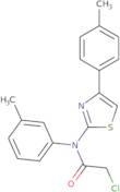 2-Chloro-N-(3-methylphenyl)-N-[4-(4-methylphenyl)-1,3-thiazol-2-yl]acetamide