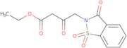 Ethyl 3-oxo-4-(1,1,3-trioxo-2,3-dihydro-1,2-benzothiazol-2-yl)butanoate